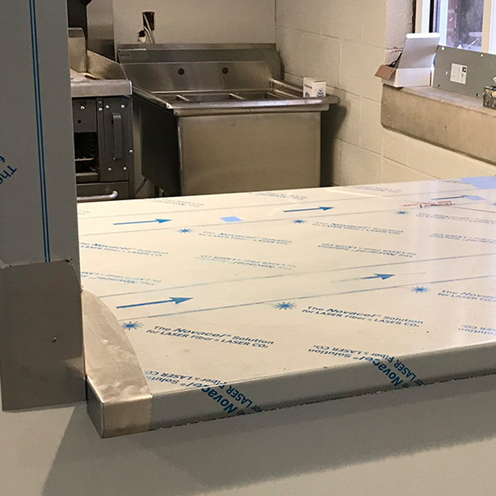 Pass through installation